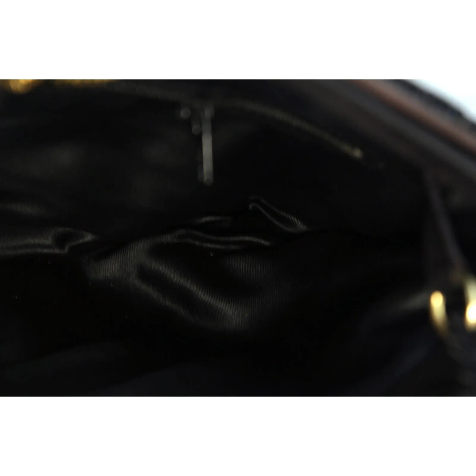 Gucci beaded black silk/satin pouch style cross body
