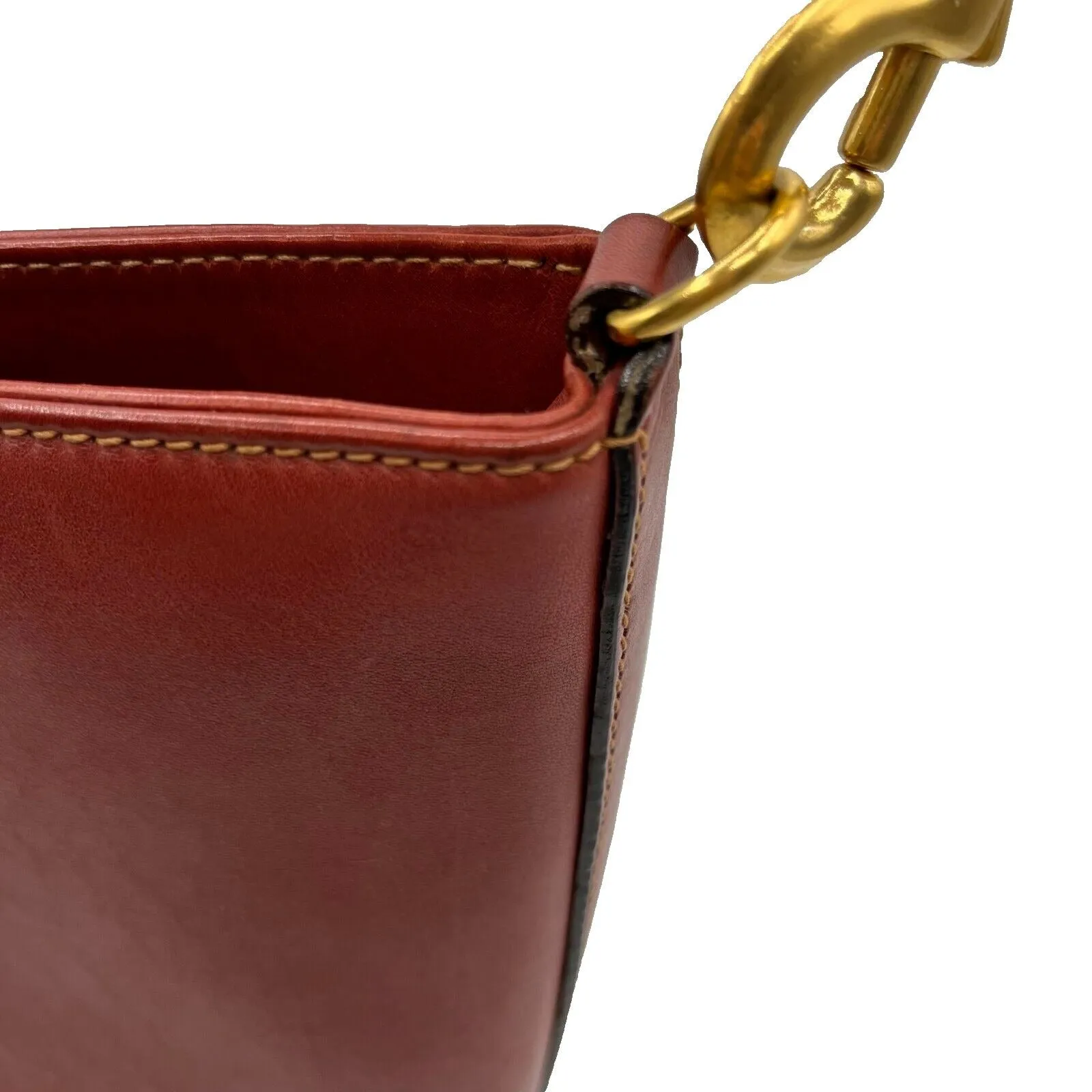 Gucci Red Leather Jackie Bucket Bag w Gold Hardware