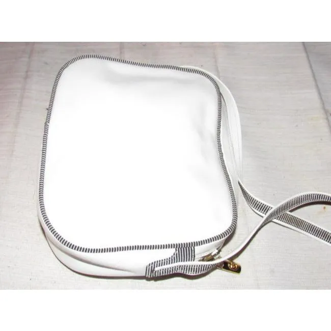 Gucci Vintage Designer Purses White Leather Cross Body Bag