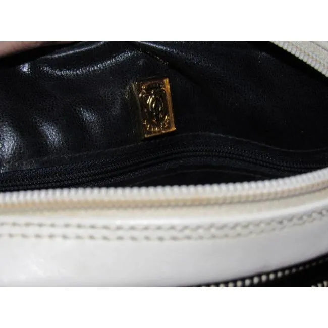 Gucci Vintage Designer Purses White Leather Cross Body Bag