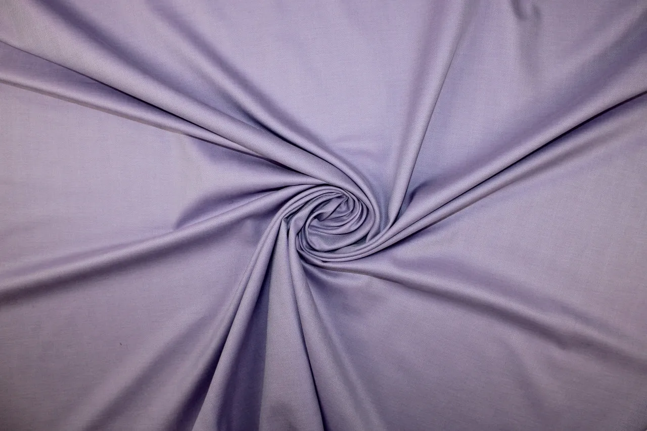 Herringbone Shirt-weight Cotton - Lilac