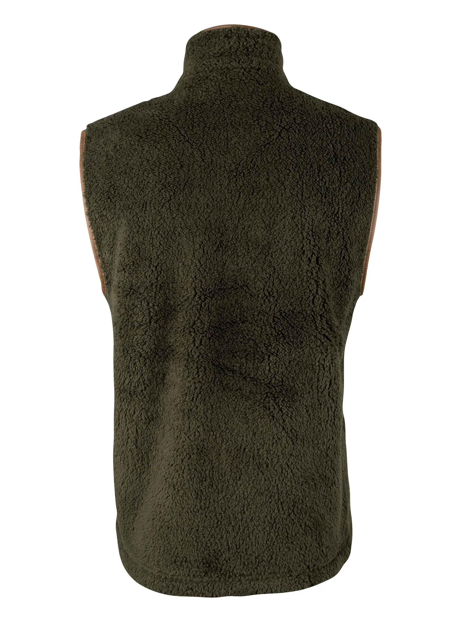 JACK PYKE Countryman Chunky Fleece Gilet Dark Olive