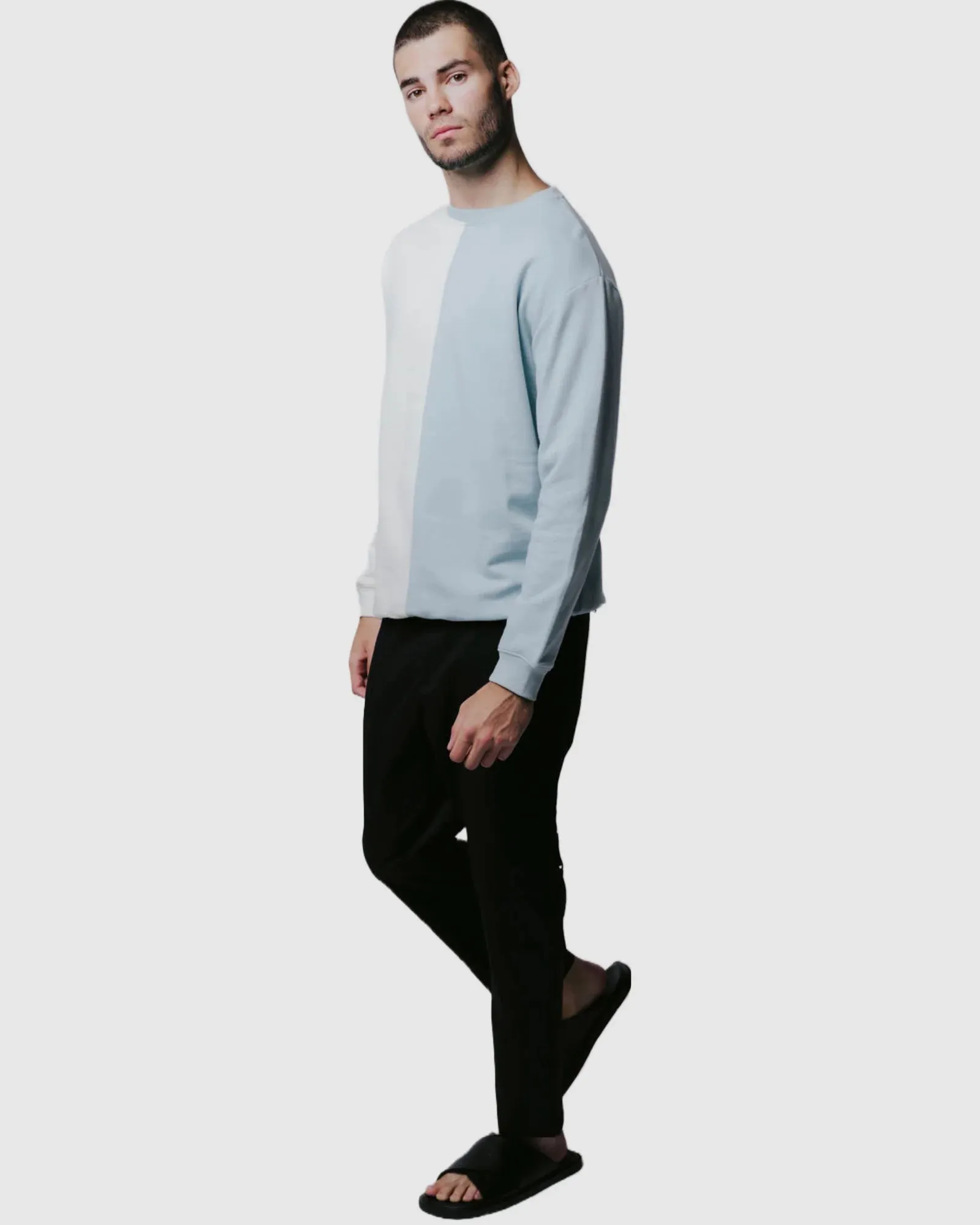 Justin Cassin Ace Jumper in Ivory/Mint Color