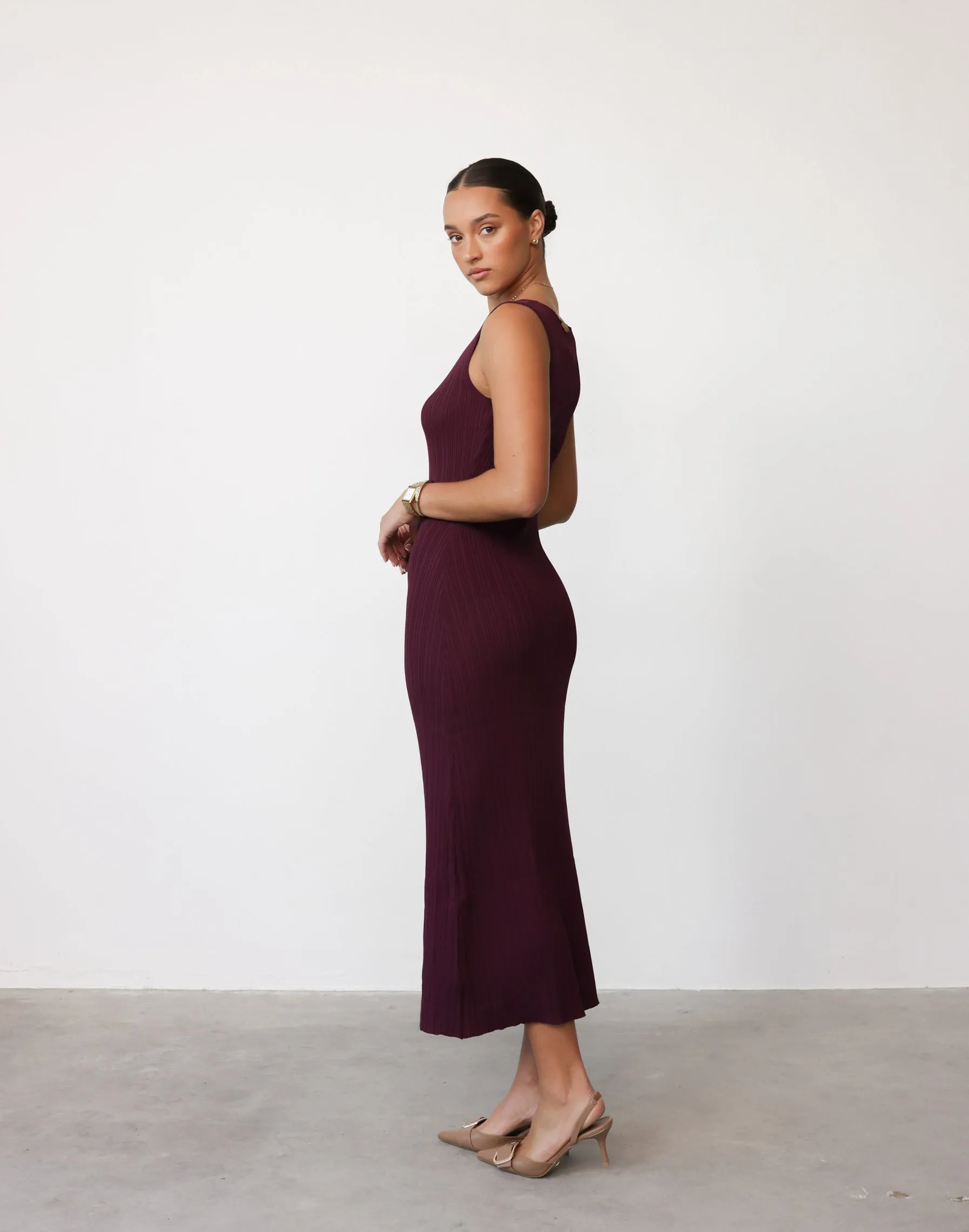 Kienna Maxi Dress (Plum)