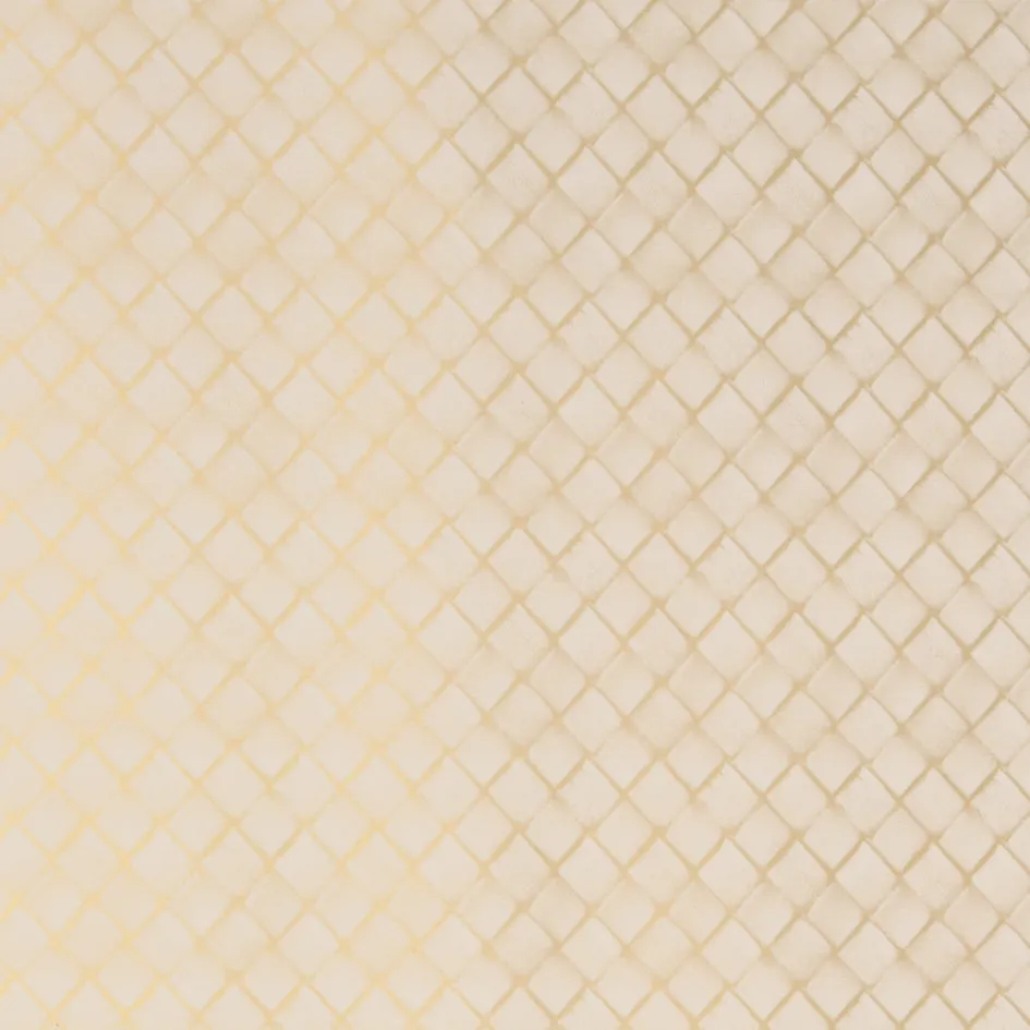 Leather Weave Cream/Gold Counter Roll