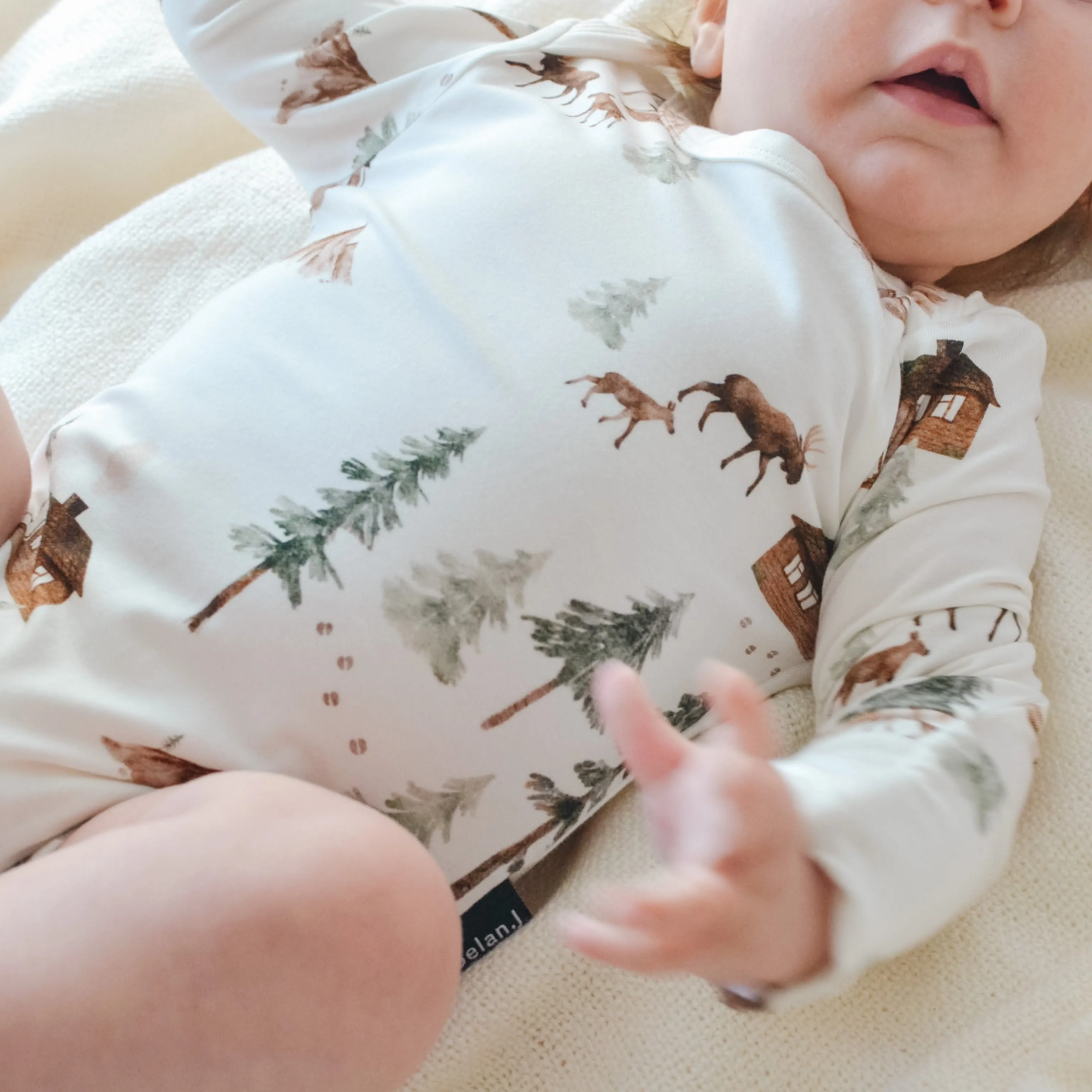 Long Sleeve Onesie - Moose