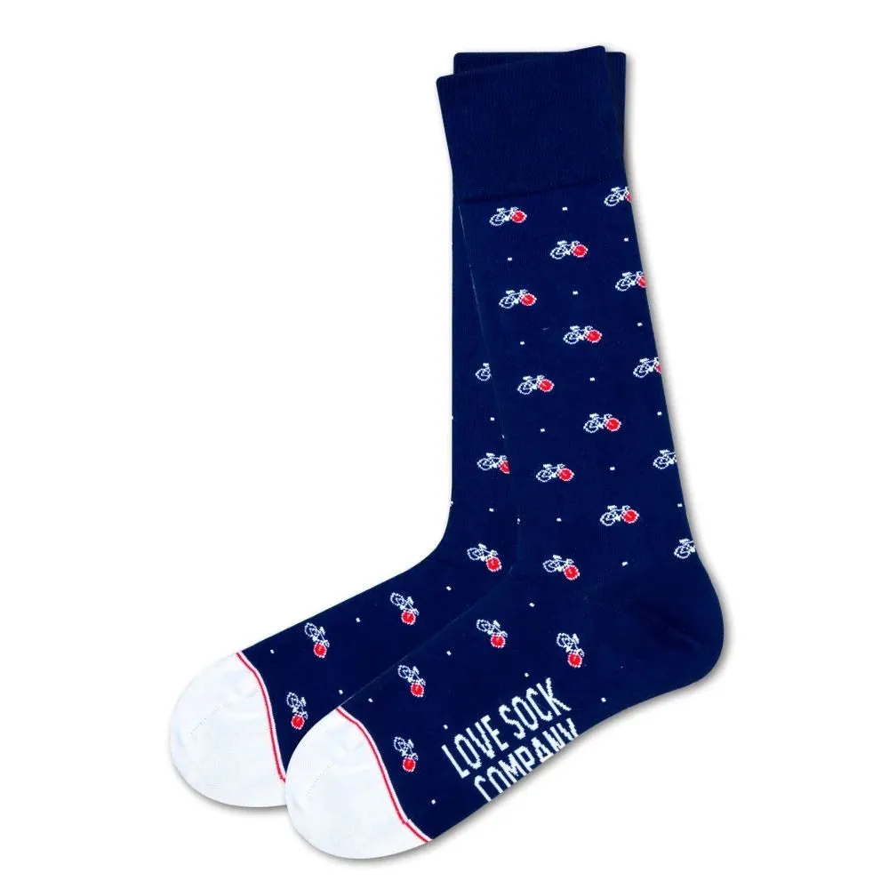 Men's Bicycle Dress Socks Love Sock Company (M)
