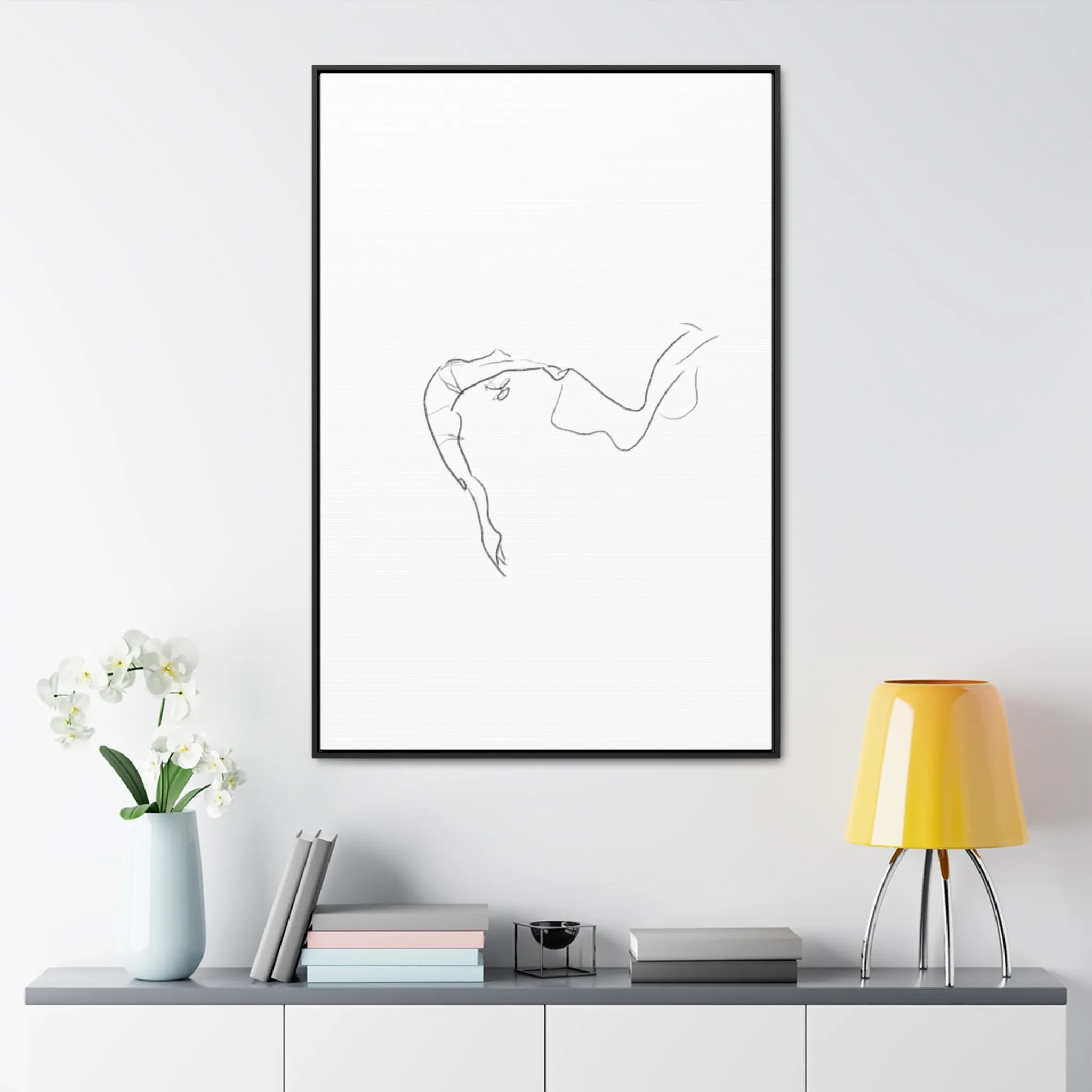 Minimalist Line Art Canvas Wrap - Elegant Home Décor