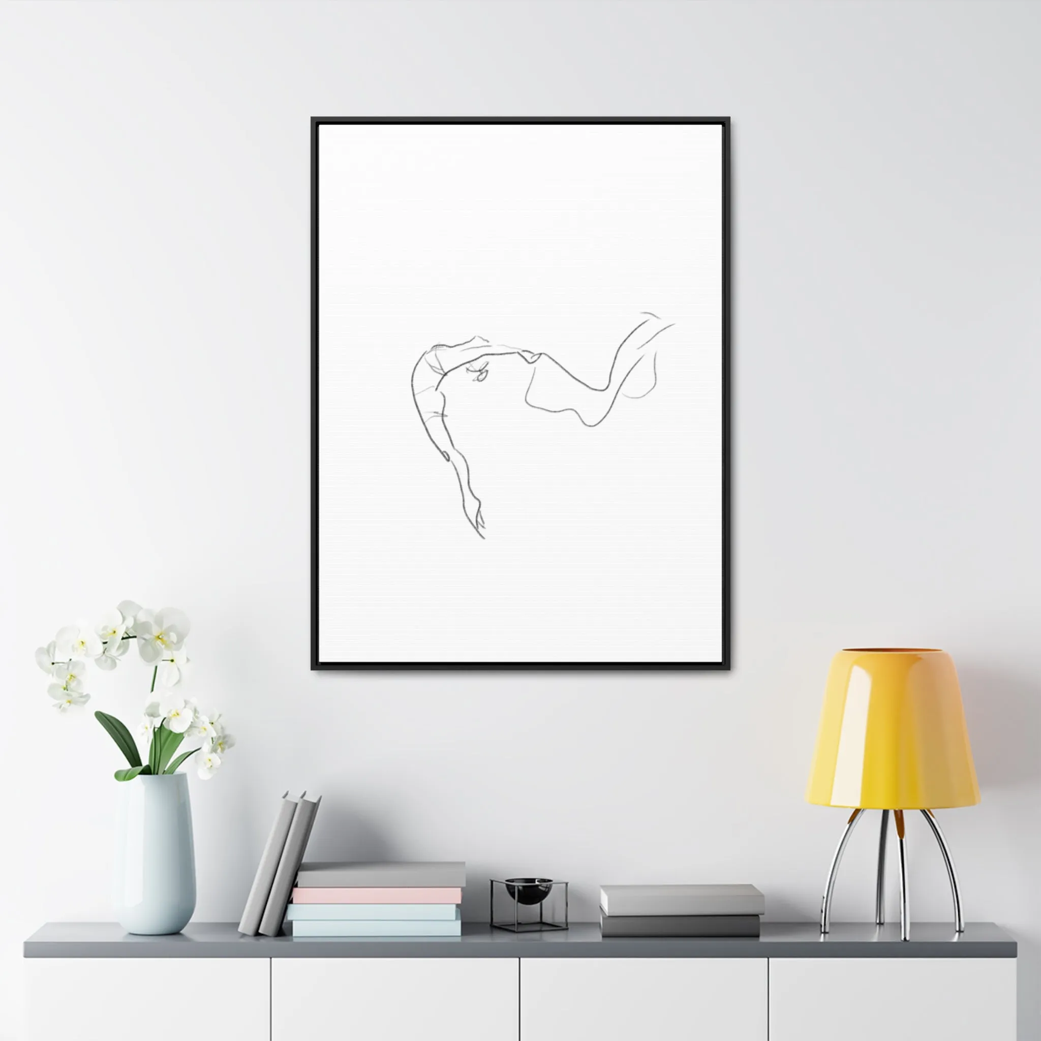 Minimalist Line Art Canvas Wrap - Elegant Home Décor