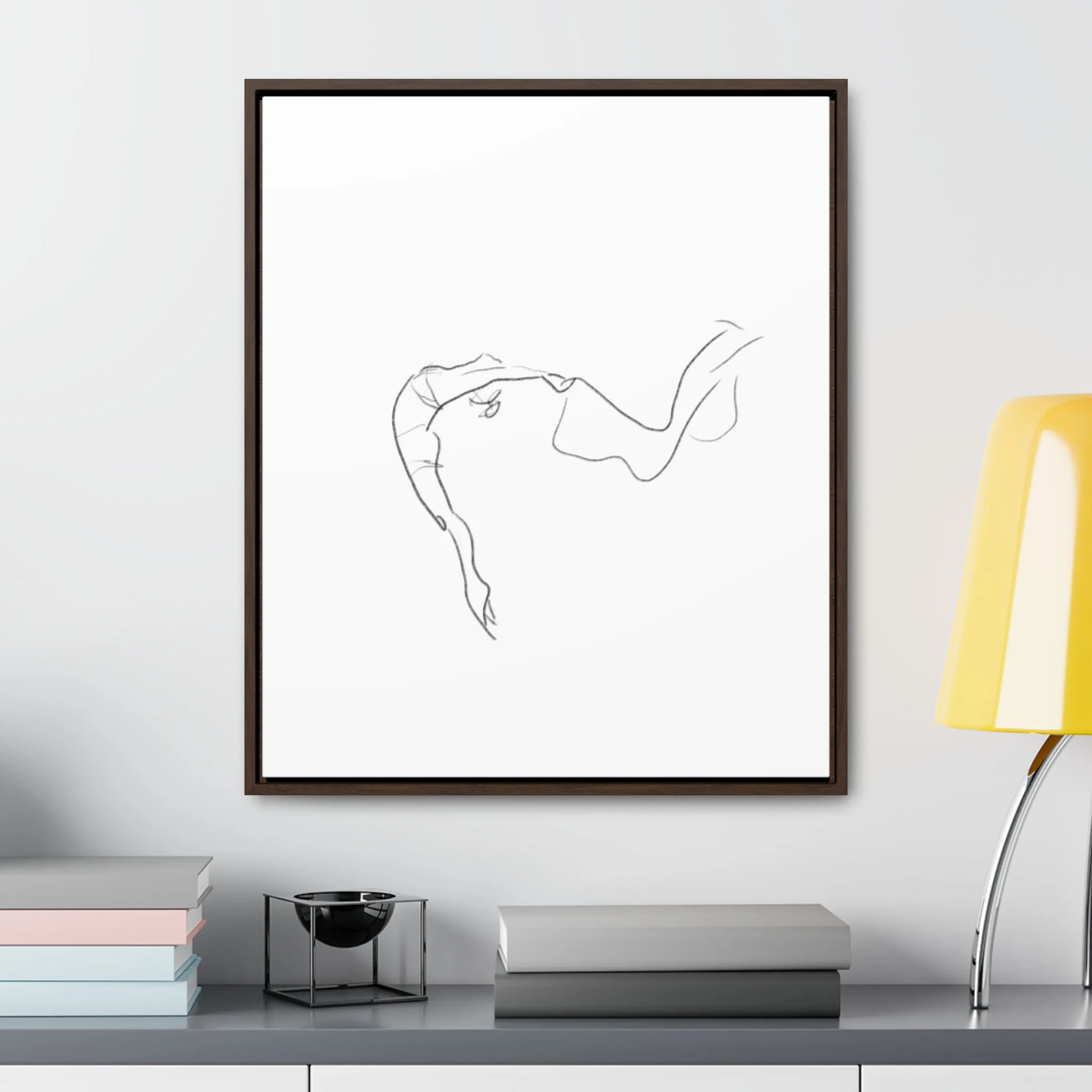 Minimalist Line Art Canvas Wrap - Elegant Home Décor