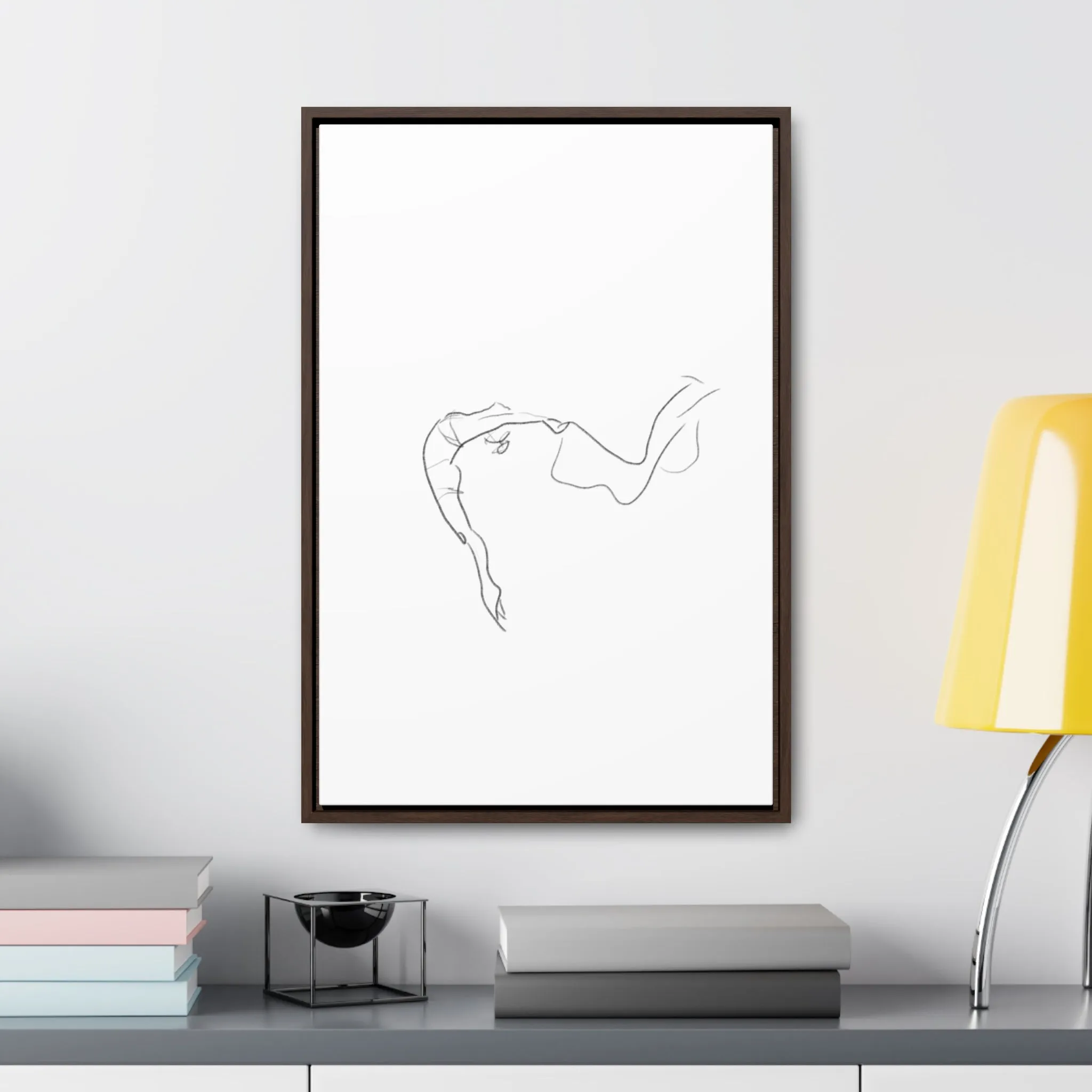 Minimalist Line Art Canvas Wrap - Elegant Home Décor