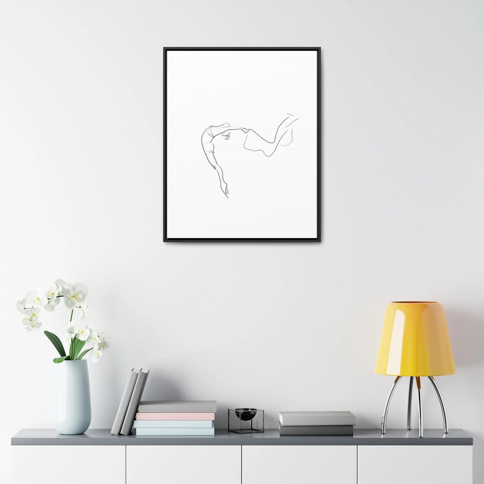 Minimalist Line Art Canvas Wrap - Elegant Home Décor
