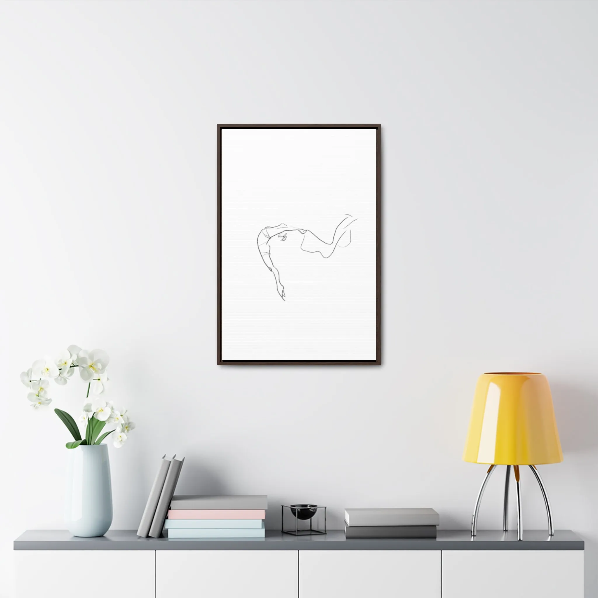 Minimalist Line Art Canvas Wrap - Elegant Home Décor