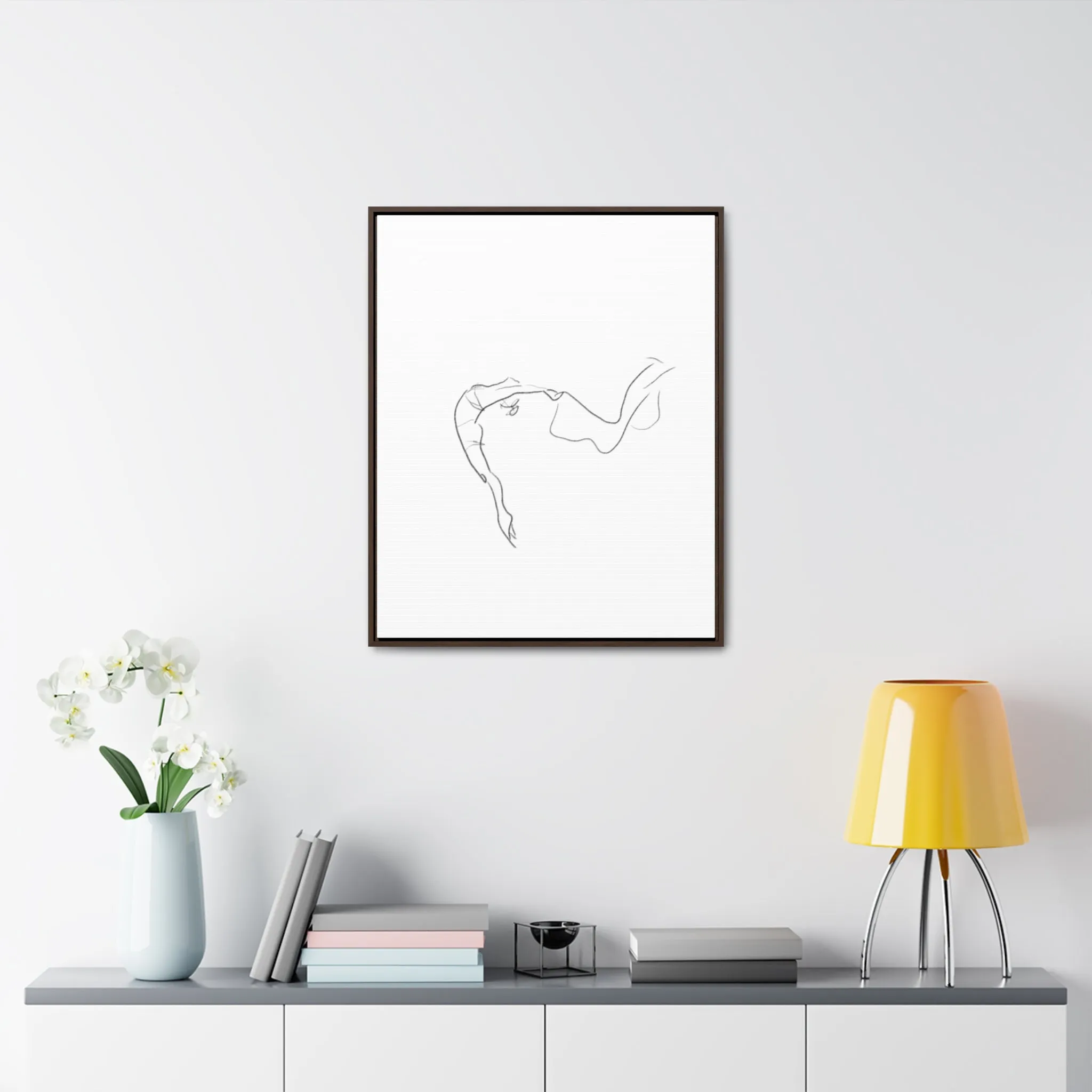 Minimalist Line Art Canvas Wrap - Elegant Home Décor