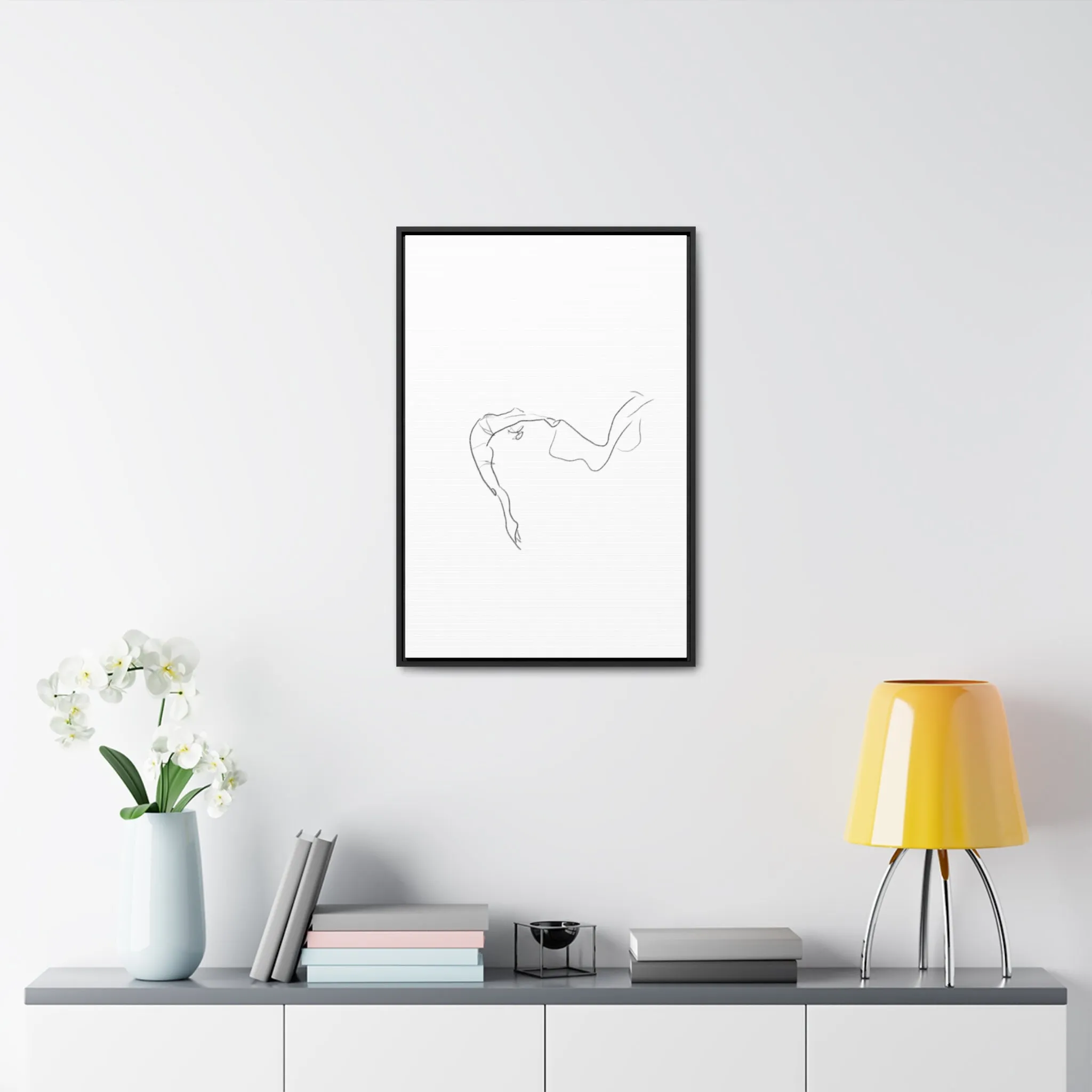 Minimalist Line Art Canvas Wrap - Elegant Home Décor
