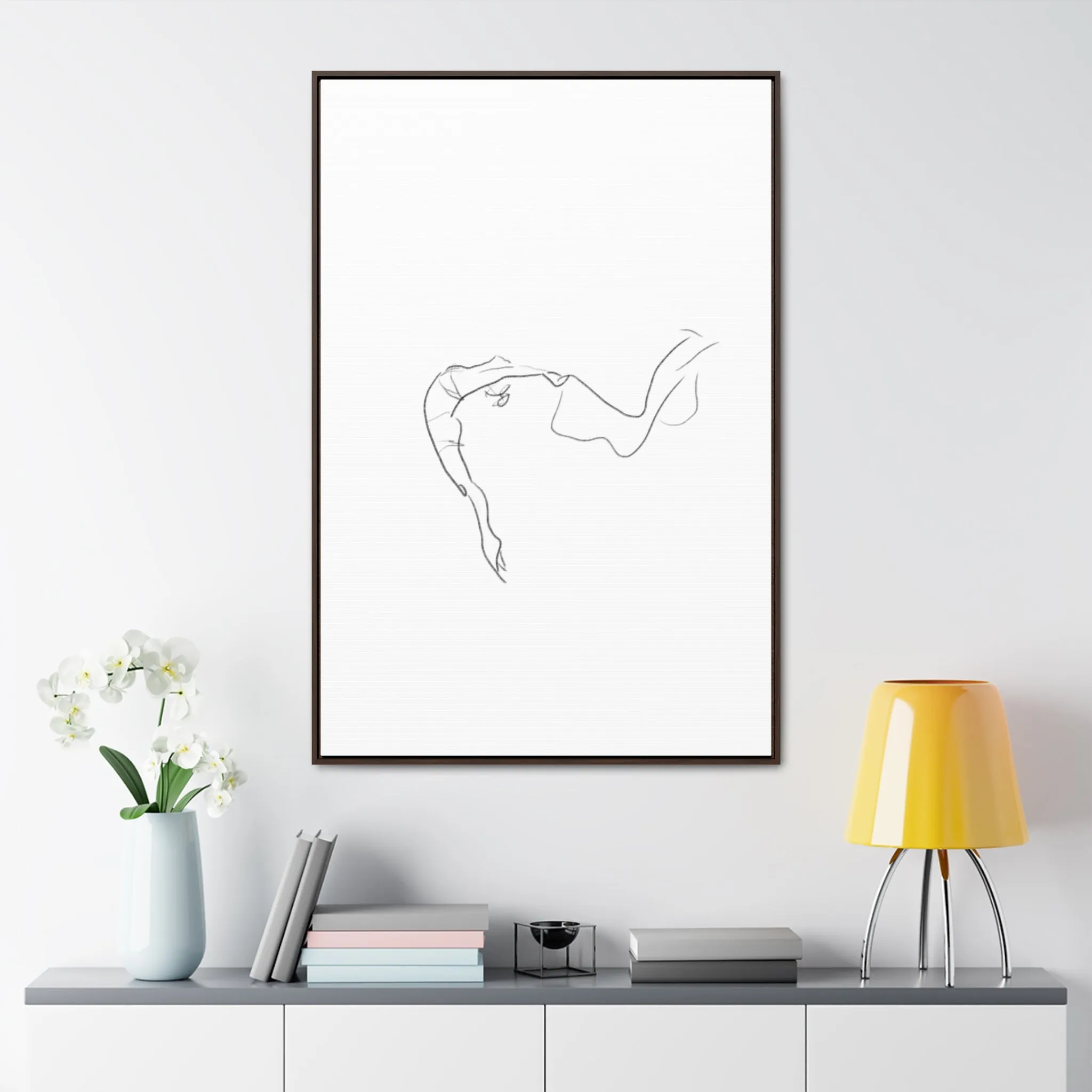 Minimalist Line Art Canvas Wrap - Elegant Home Décor