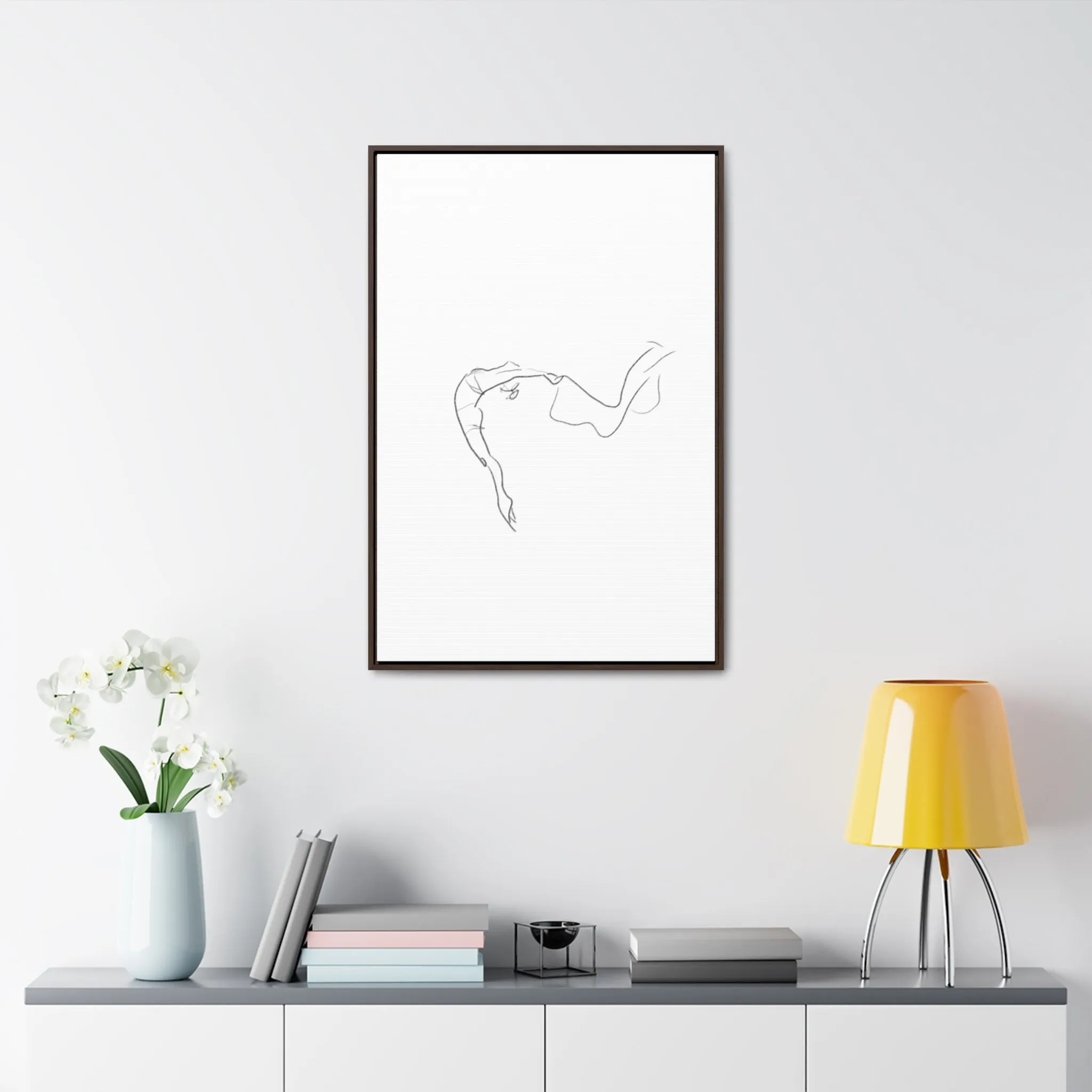 Minimalist Line Art Canvas Wrap - Elegant Home Décor