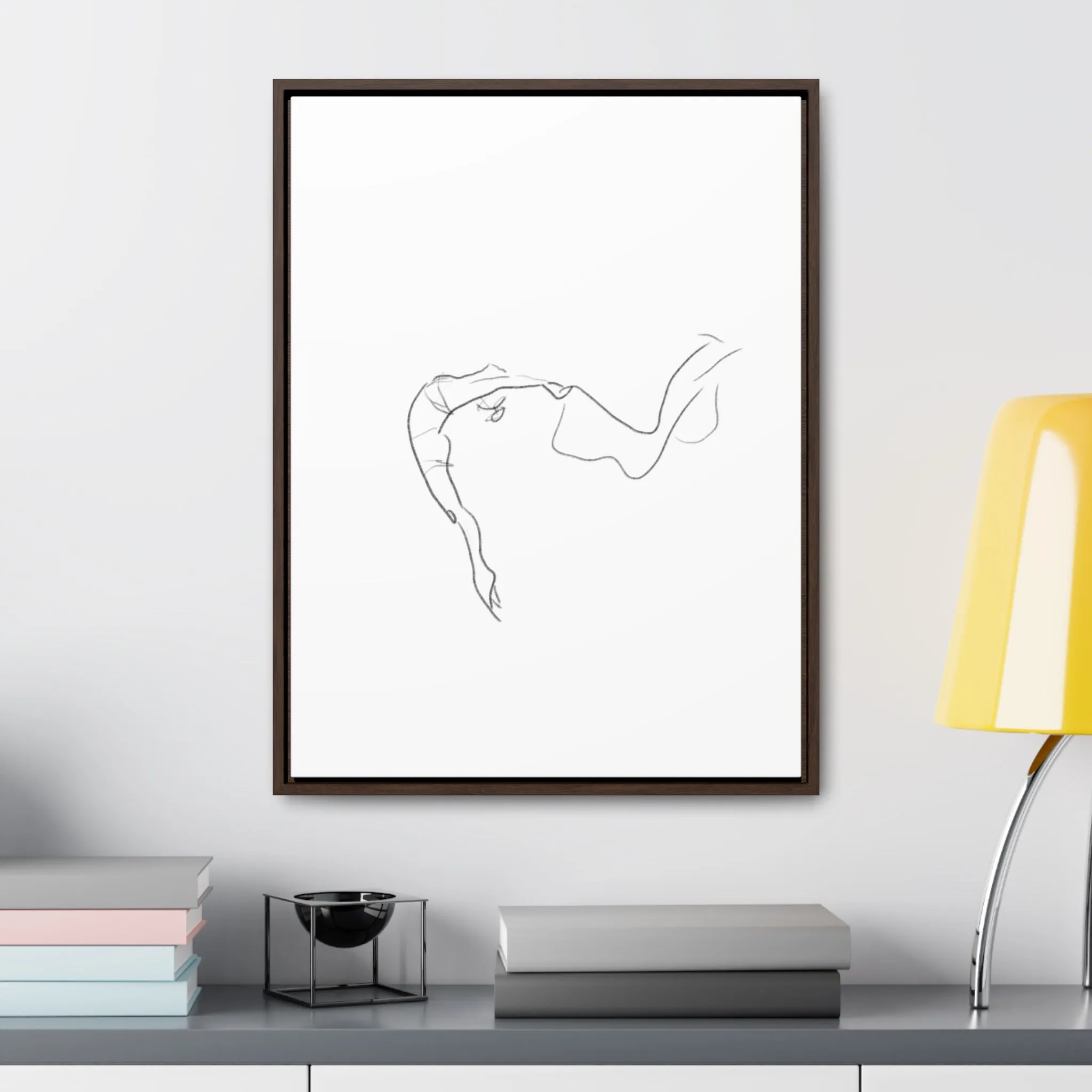 Minimalist Line Art Canvas Wrap - Elegant Home Décor