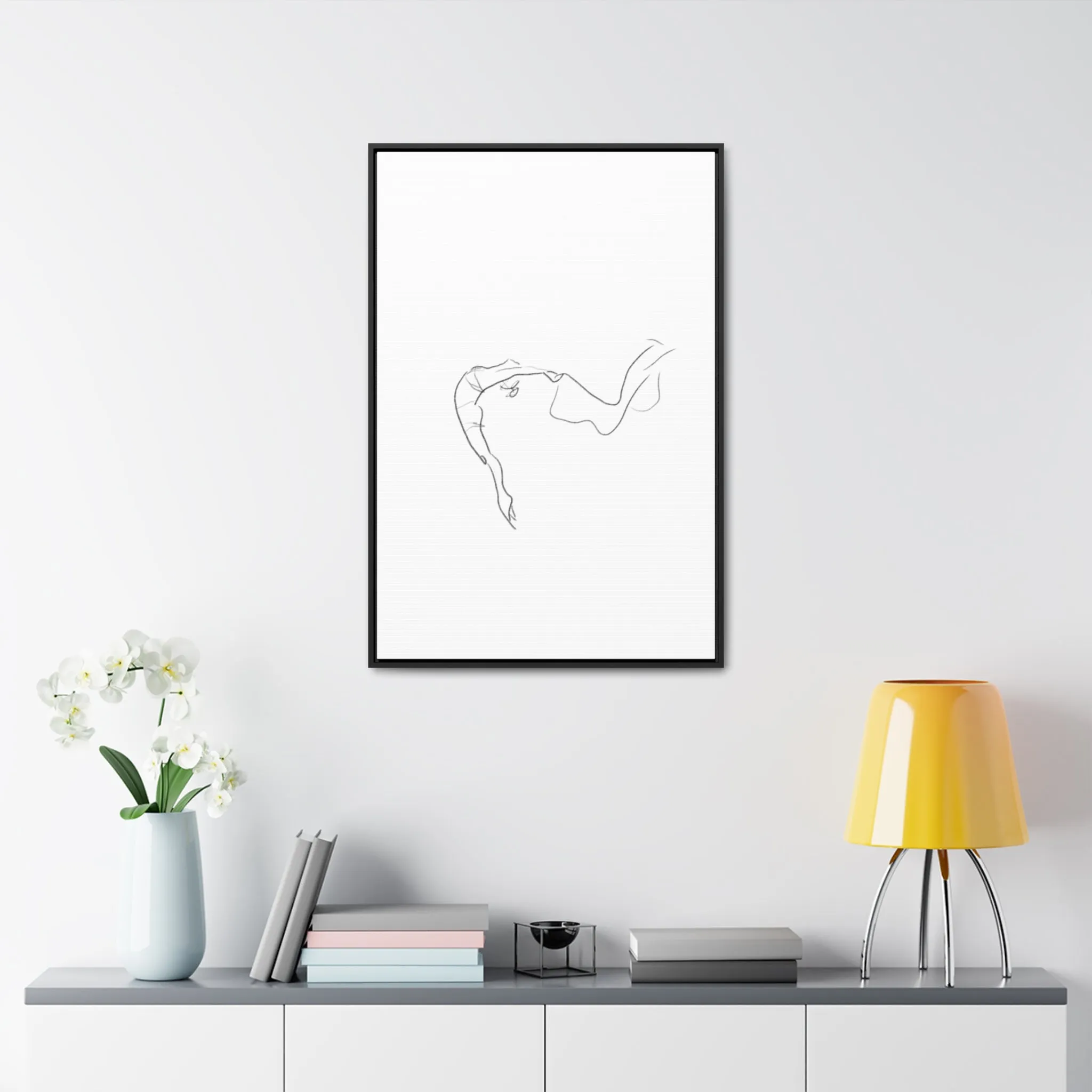 Minimalist Line Art Canvas Wrap - Elegant Home Décor