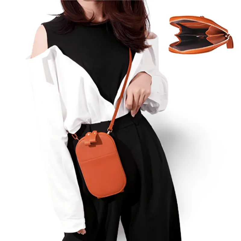 Minimalist Solid Color Shoulder Bag, All-Match Zipper Crossbody Bag, Classic Coin Purse
