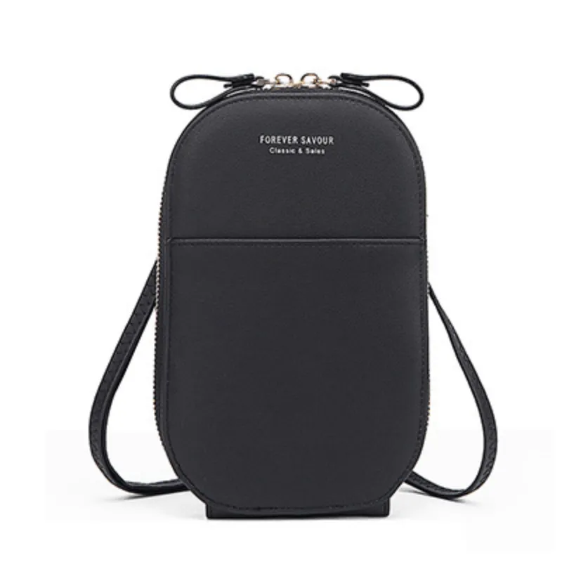 Minimalist Solid Color Shoulder Bag, All-Match Zipper Crossbody Bag, Classic Coin Purse