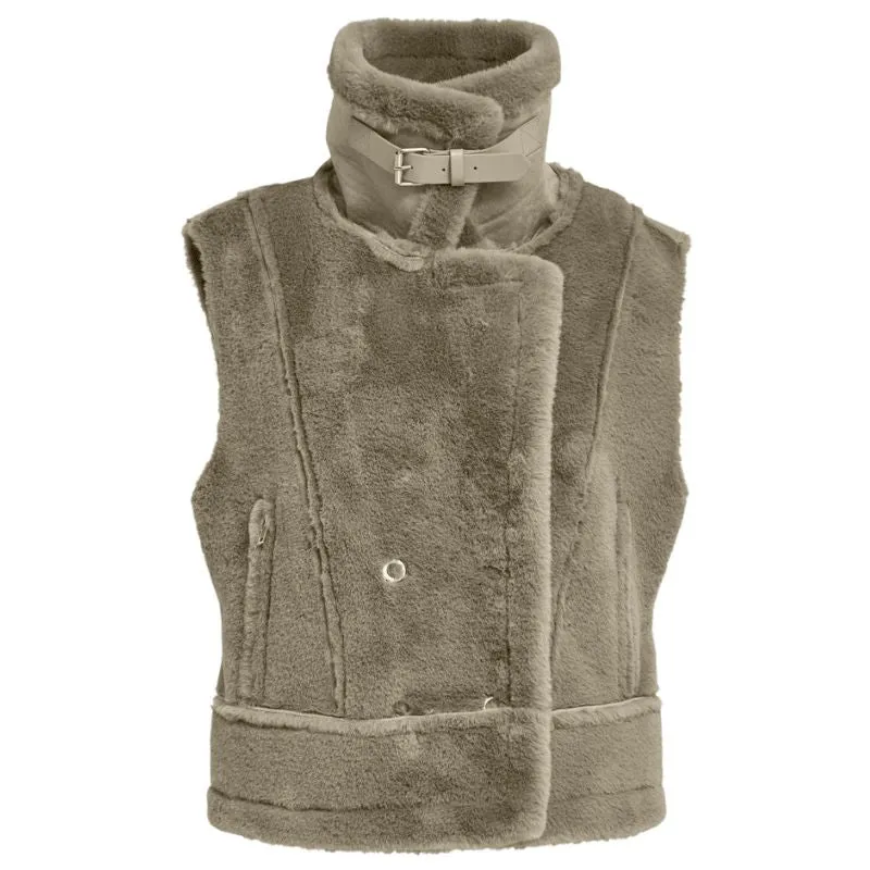 Olijfgroene gilet Pat