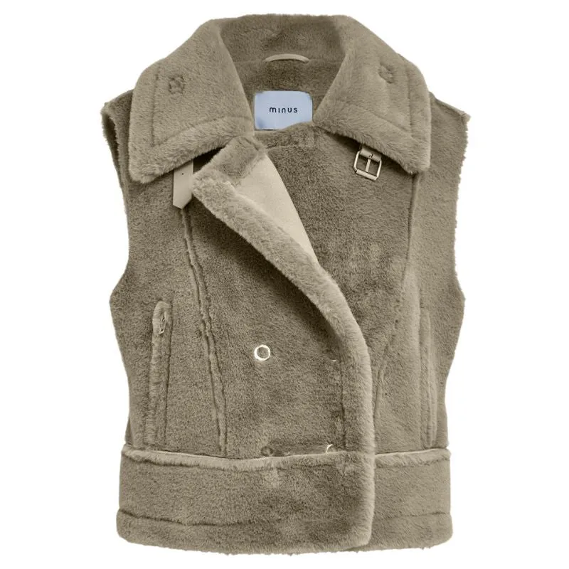 Olijfgroene gilet Pat