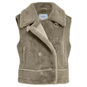 Olijfgroene gilet Pat