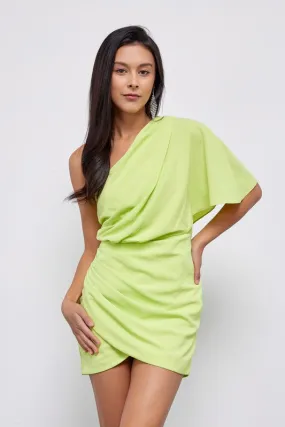 One Shoulder Wrap Dress *Online Only*