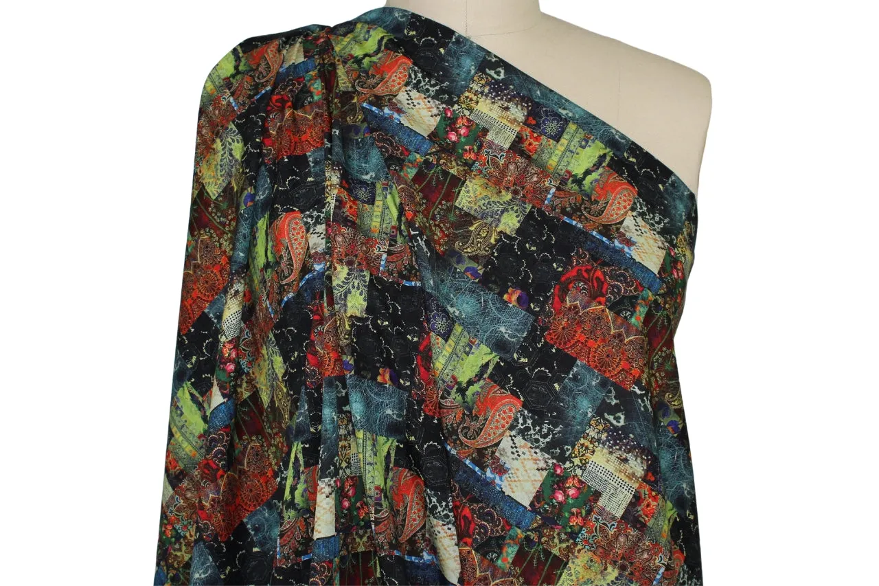 Patchworky Paisley Cotton Shirting - Multi