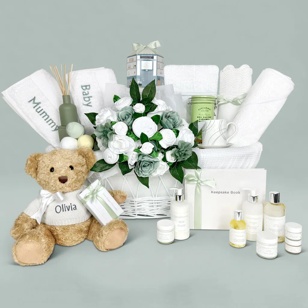 Personalised Babyblooms Signature Moses Basket Hamper