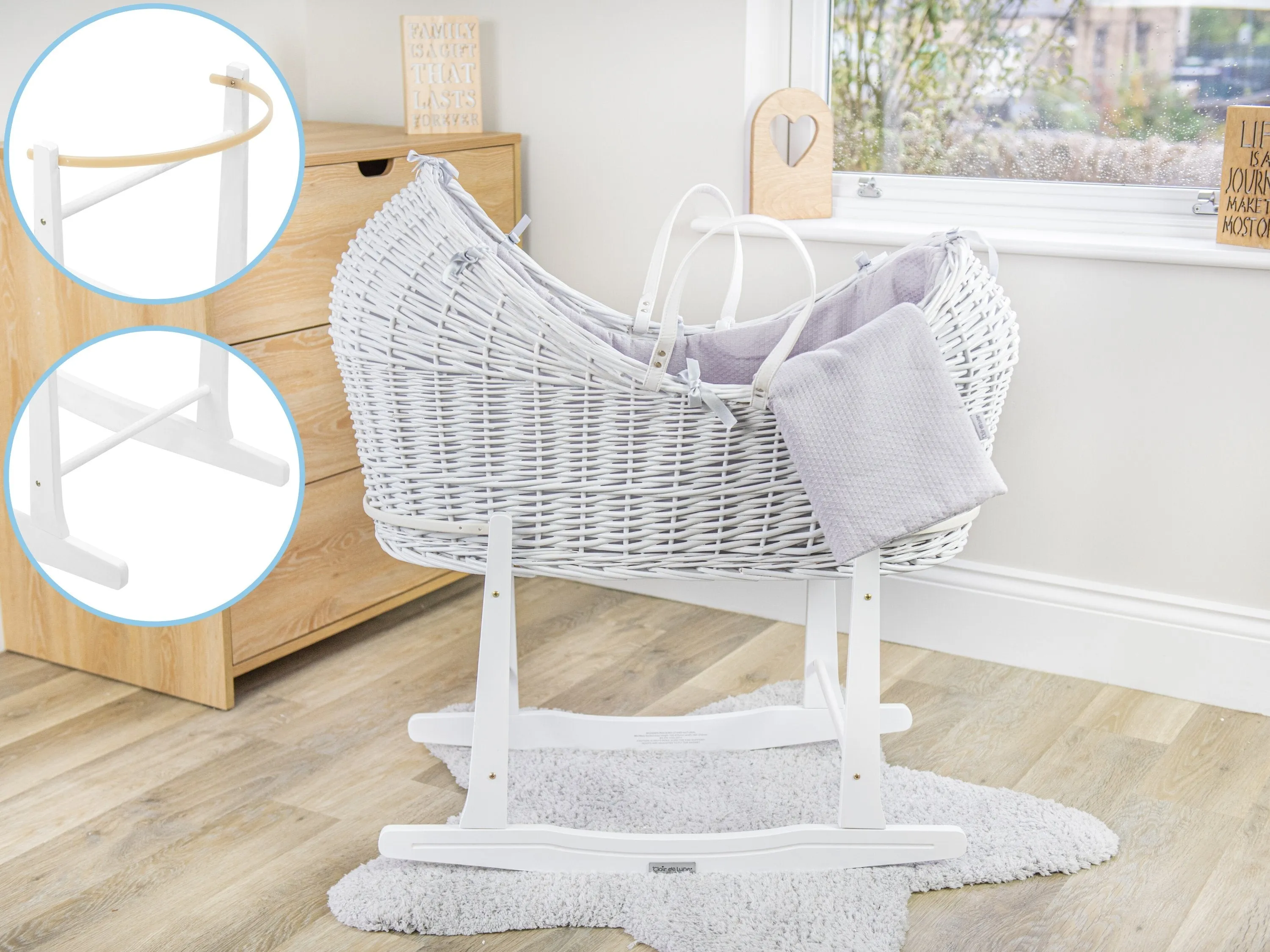 Personalised Babyblooms Signature Moses Basket Hamper
