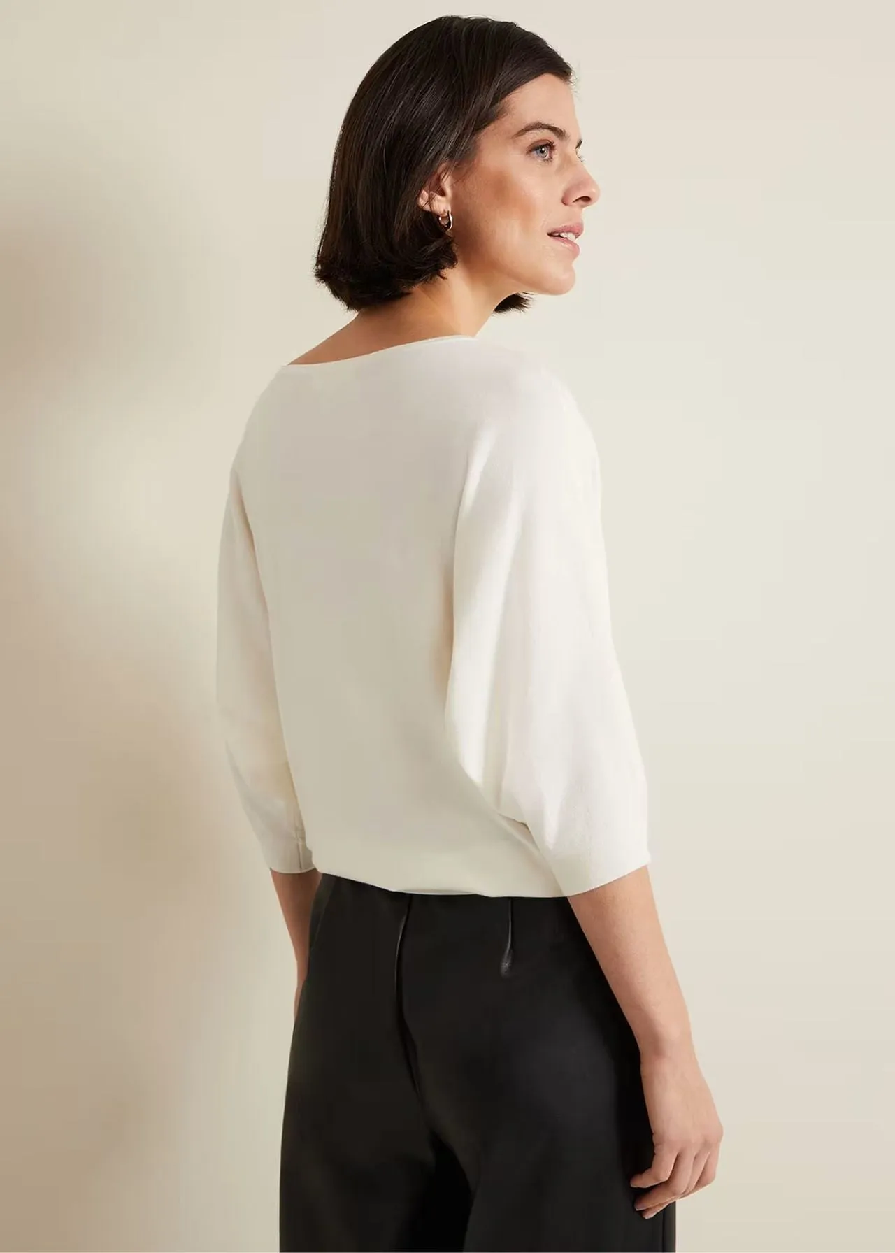 Phase Eight Cristine Knit Jumper Ivory