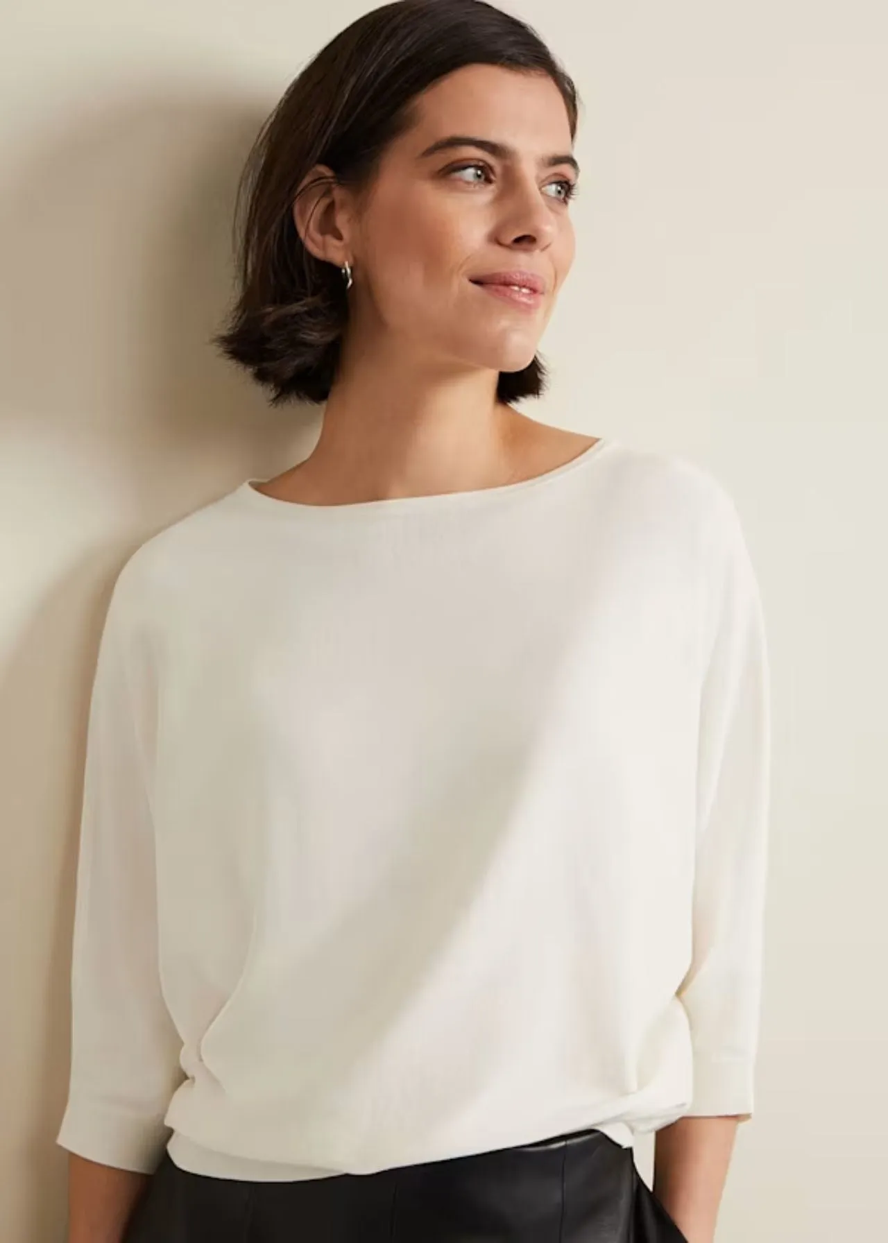 Phase Eight Cristine Knit Jumper Ivory
