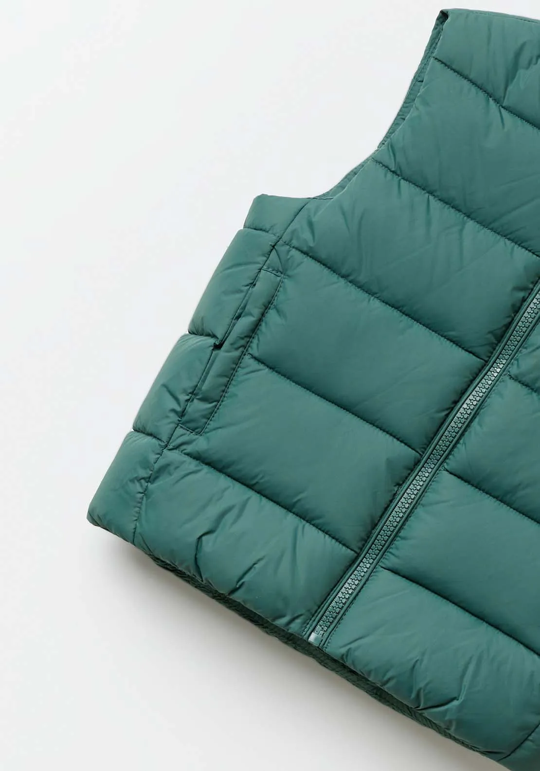 Plain Gilet - Green Acid