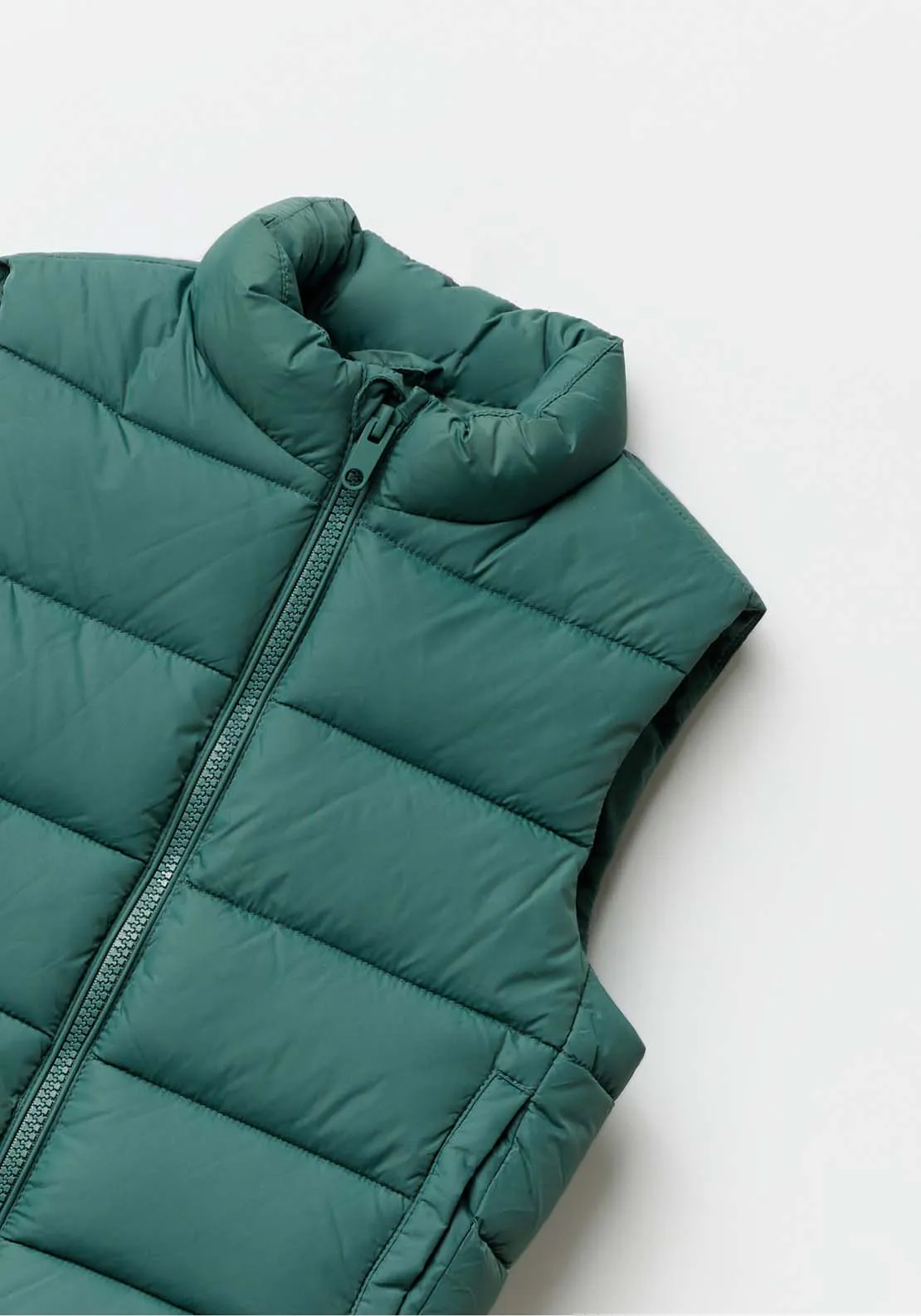 Plain Gilet - Green Acid