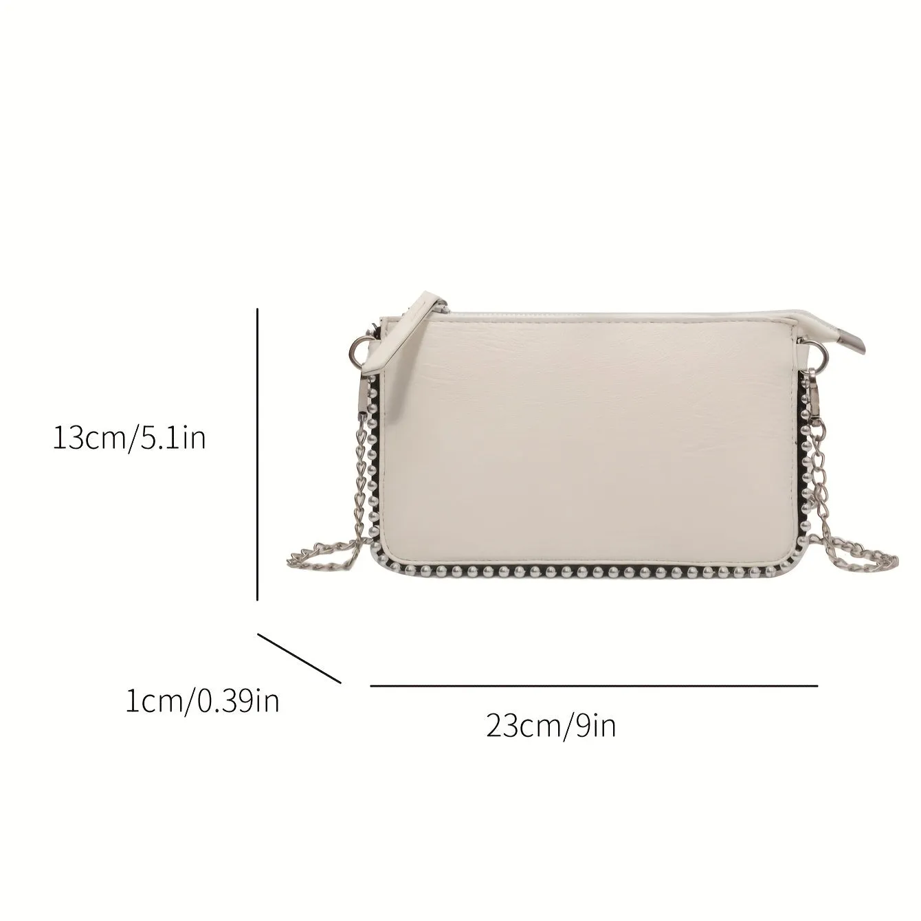 realaiot  Fashion Vegan Crossbody Bag, Minimalist Simple Shoulder Bag, Women's Trendy Handbag & Purse
