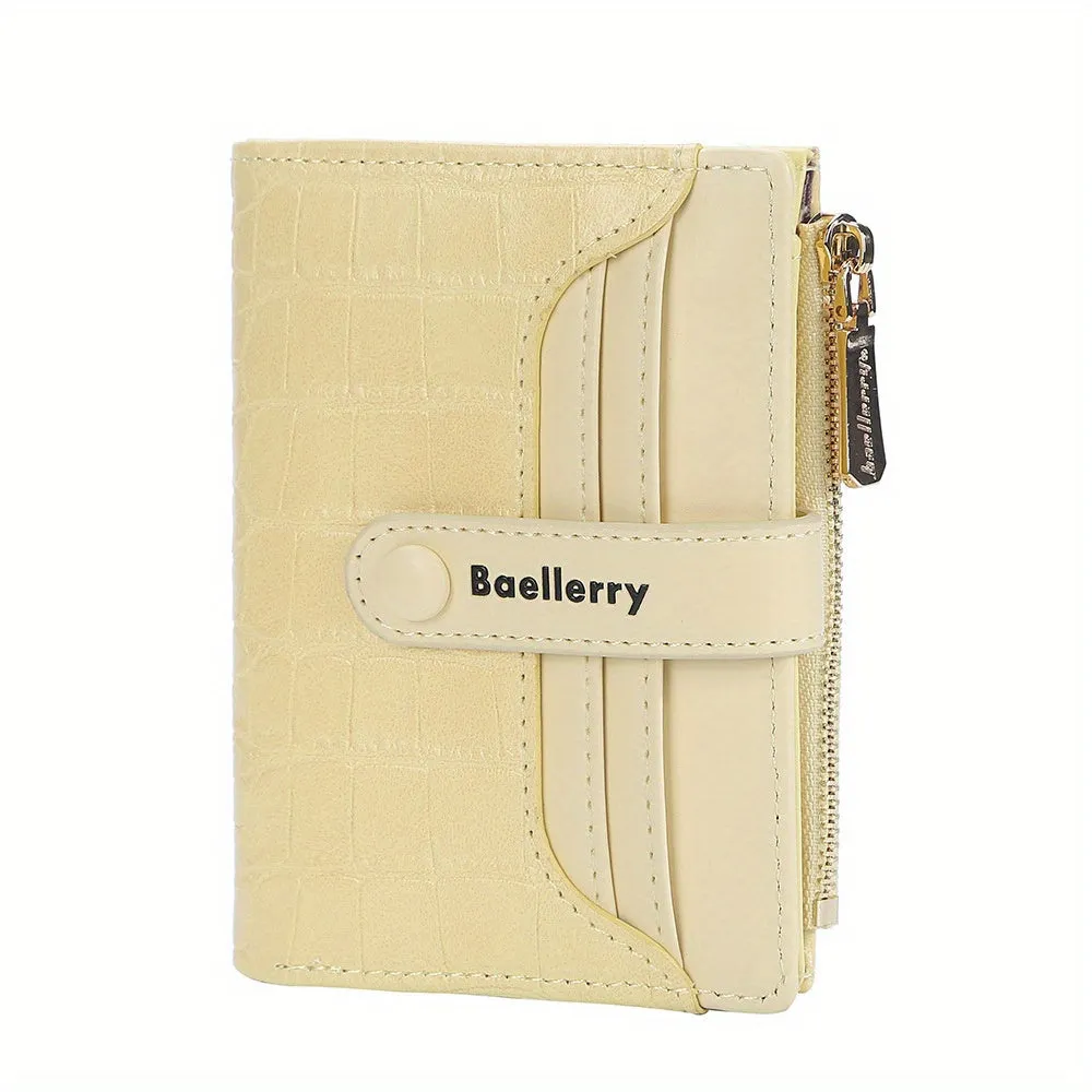 realaiot  Women's Minimalist Short Wallet, Clutch Coin Purse, Lightweight Credit Card Holder