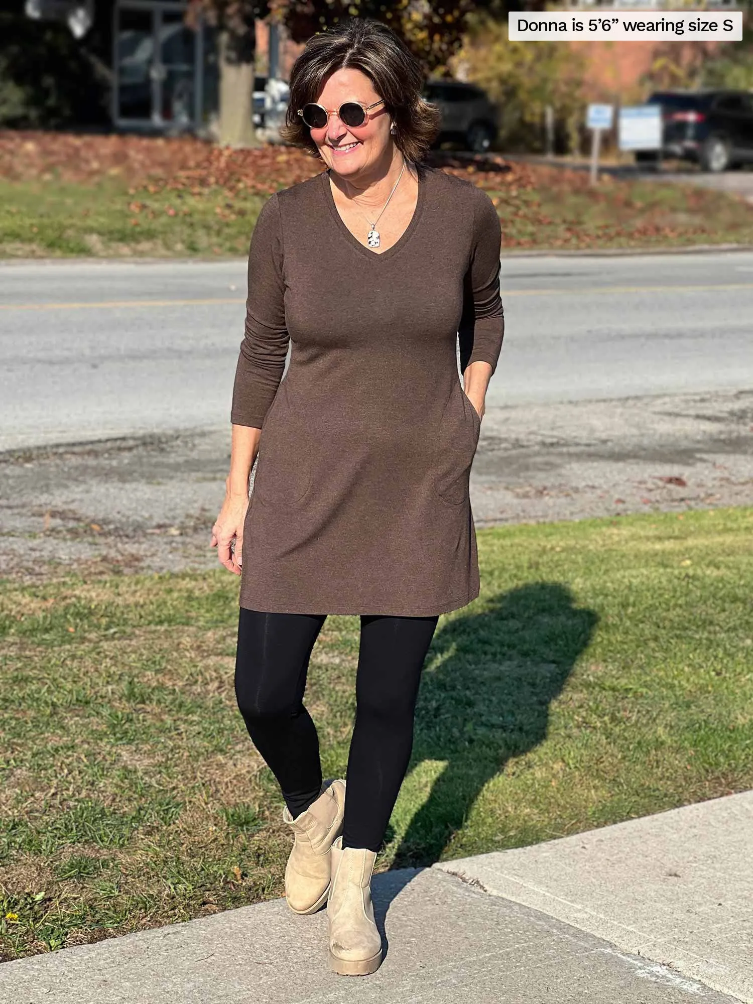 Saya v-neck pocket tunic - FINAL SALE