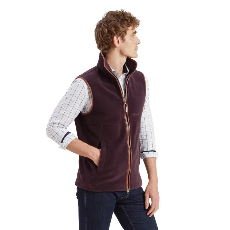 Schoffel Oakham Fleece Gilet - Port