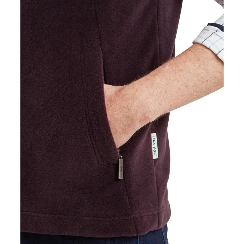 Schoffel Oakham Fleece Gilet - Port