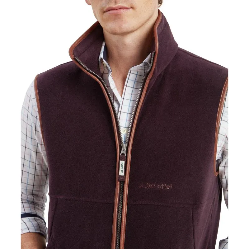 Schoffel Oakham Fleece Gilet - Port