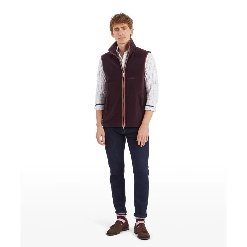 Schoffel Oakham Fleece Gilet - Port