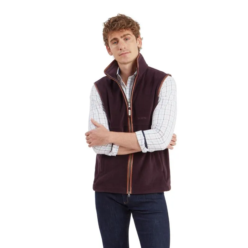 Schoffel Oakham Fleece Gilet - Port