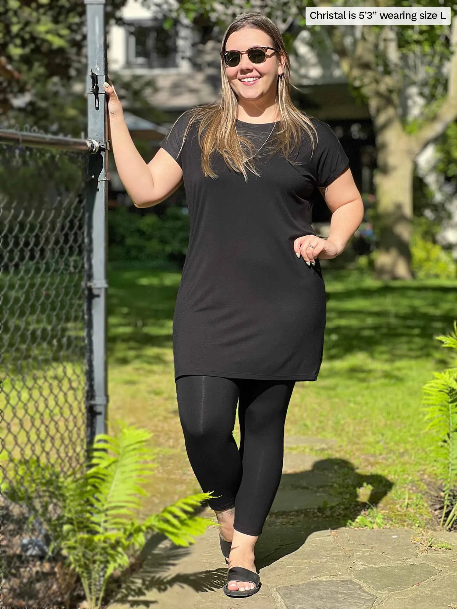 Sia dolman-sleeve cocoon tunic - FINAL SALE