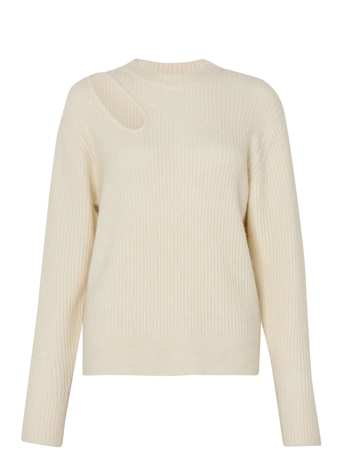 Simone Ivory Cutout Sweater