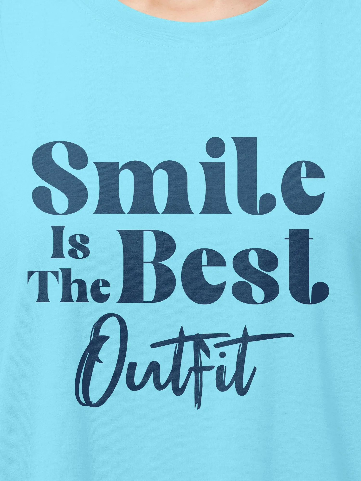 Smile Is The Best Cotton Mens T Shirt and Shorts Combo Set(Plus Size)