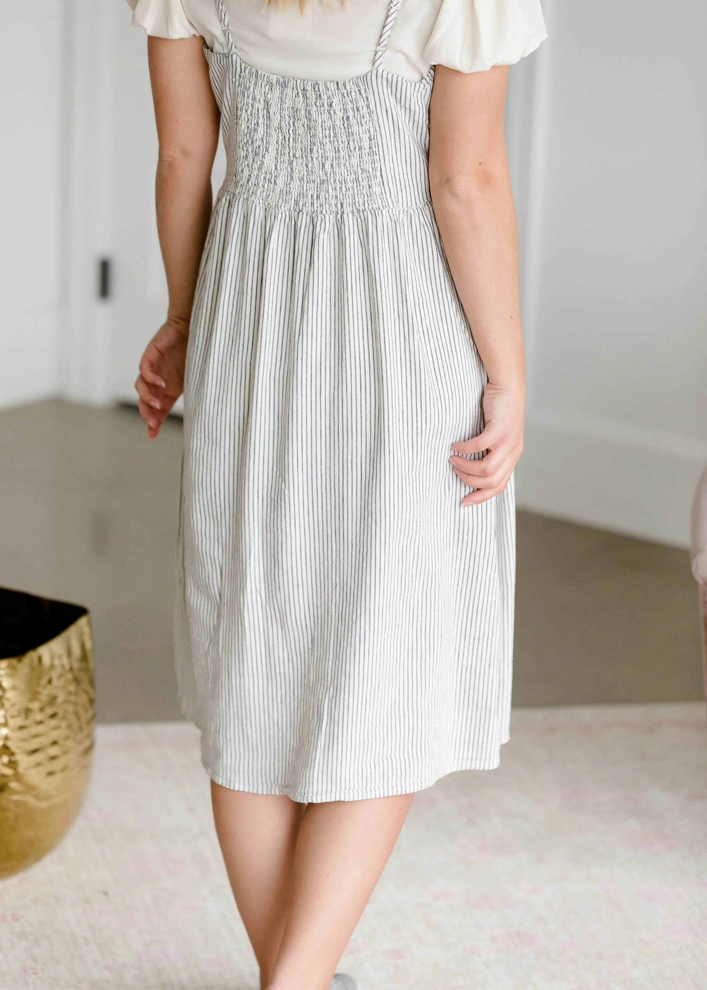 Sunday Brunch Navy Stripe Jumper Dress - FINAL SALE