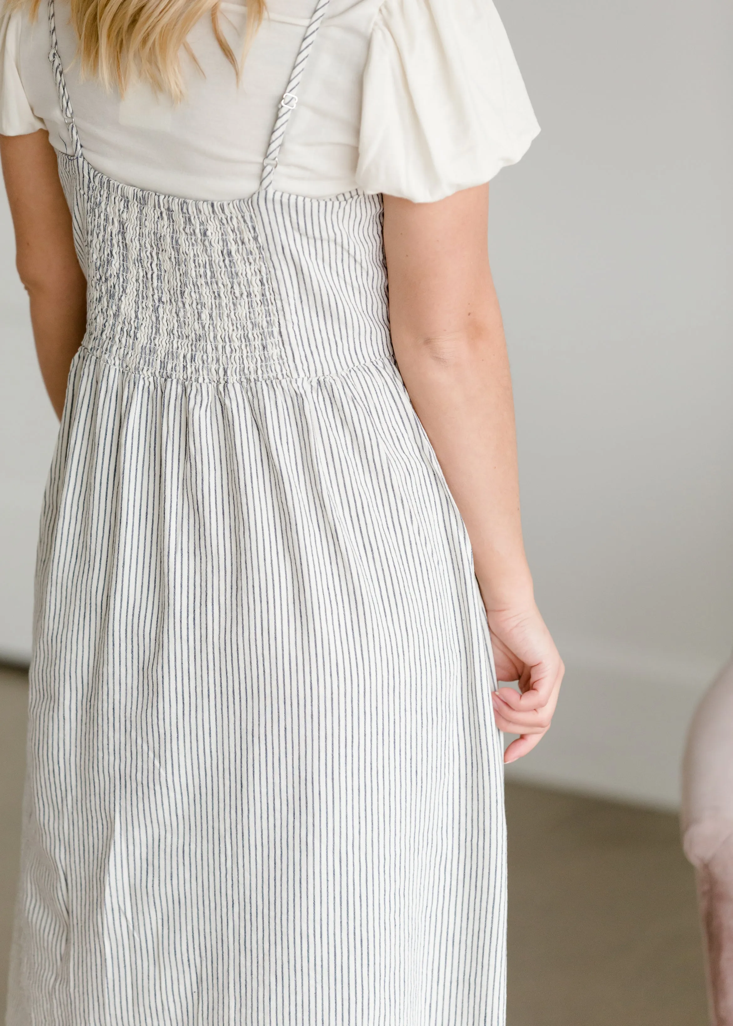 Sunday Brunch Navy Stripe Jumper Dress - FINAL SALE