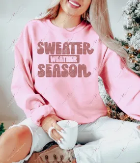 Sweater Weather Season- clear cast decal